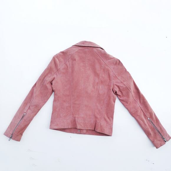 BlankNYC Dusty Rose Suede Moto Jacket  | Boho Luxe | Y2K Coquette Street Style - Picture 5 of 16